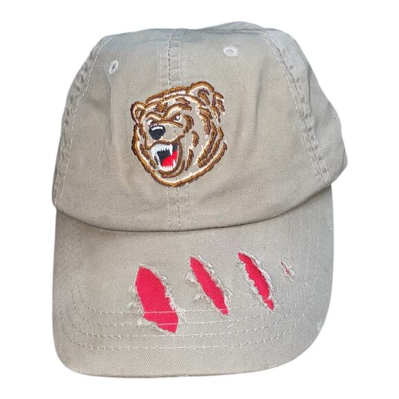 Alaskan Grizzly Bear Hat Baseball Cap Adjustable Breathable Lightweight - Picture 1 of 7